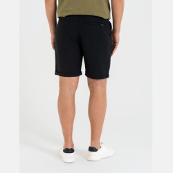 LNIANE SPODENKI męskie, WIĄZANE Z KIESZENIAMI, casual CZARNE MORAJ